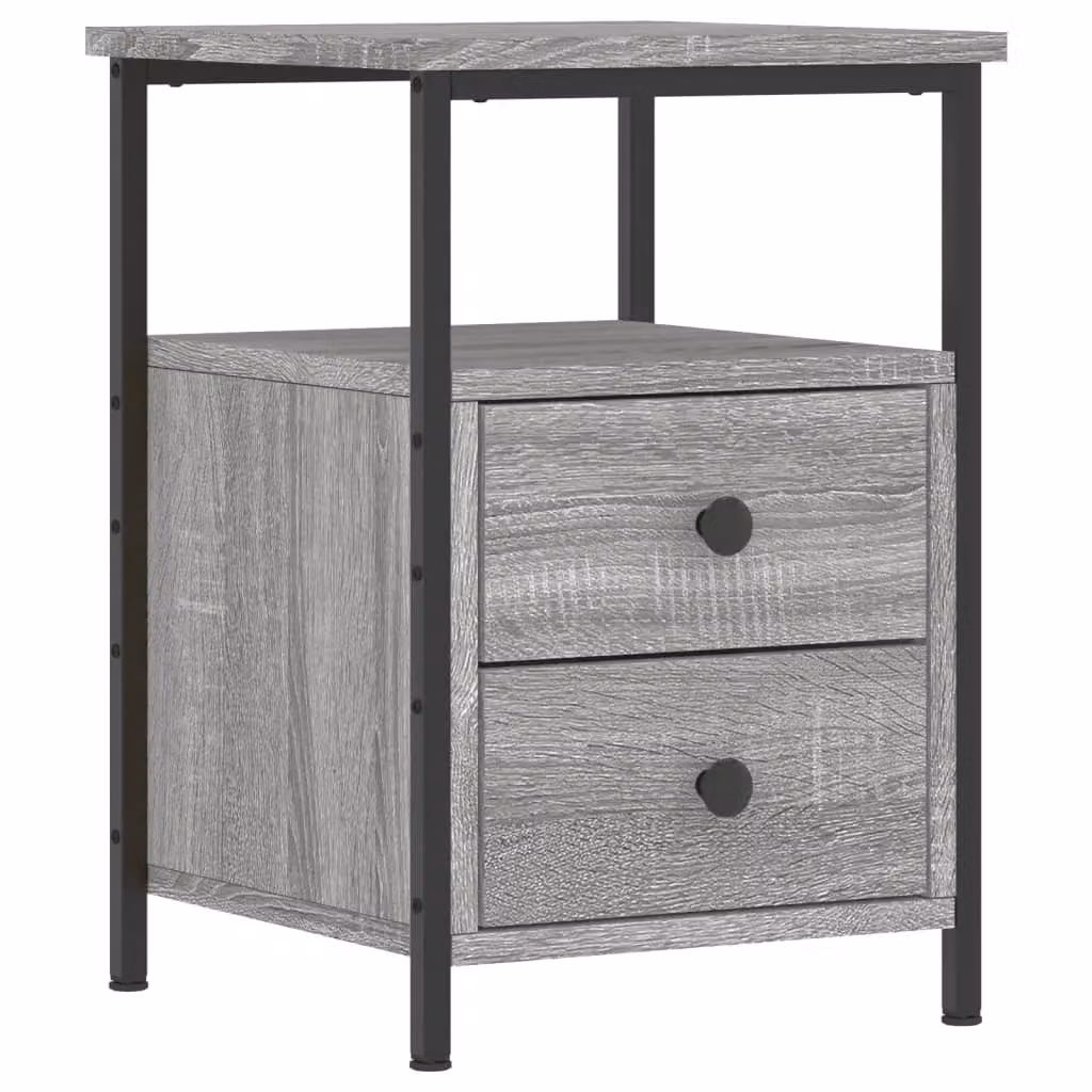Berkfield Home Grey Sonoma Bedside Cabinet, W/D/H: 34 x 35.5 x 50 cm – 2