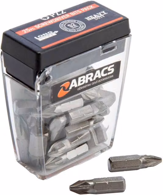 Abracs Expert PZ2 Pozi Screwdriver Bit in Silver Steel