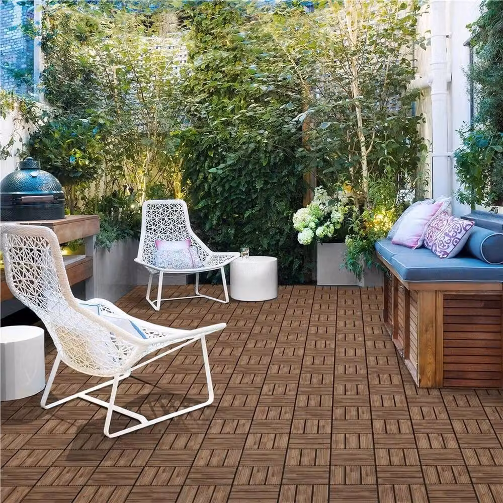 Kelvenix 27 Piece Brown Fir Wood Flooring Tiles, W: 1000 cm, D: 52 cm – 3