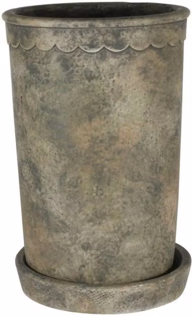KDMD Large Paysanne Cement Planter Tub, 2 Pack, Grey – 1