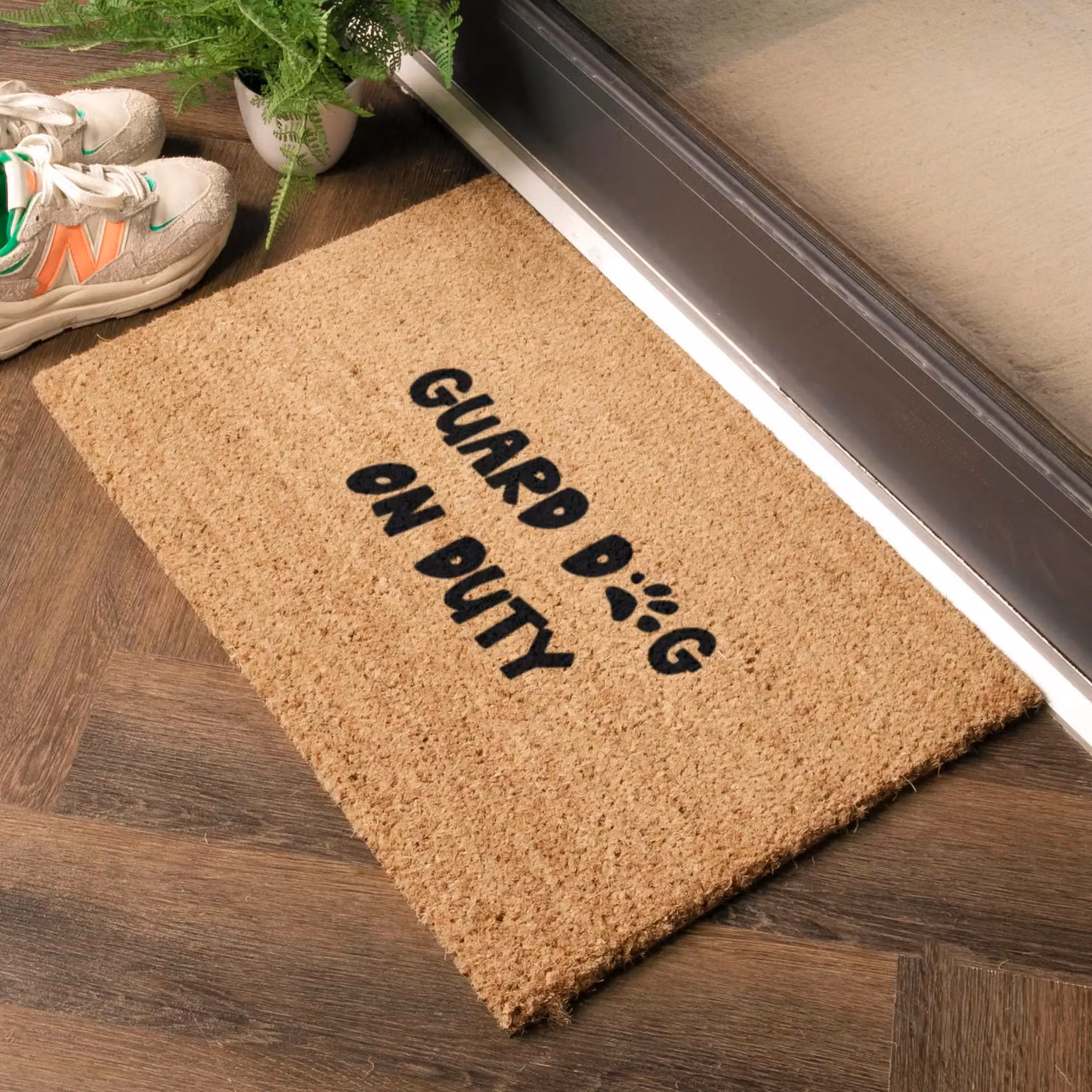 Artsy Mats Guard Dog On Duty Coir Doormat, Brown, W: 60 cm, D: 40 cm – 2
