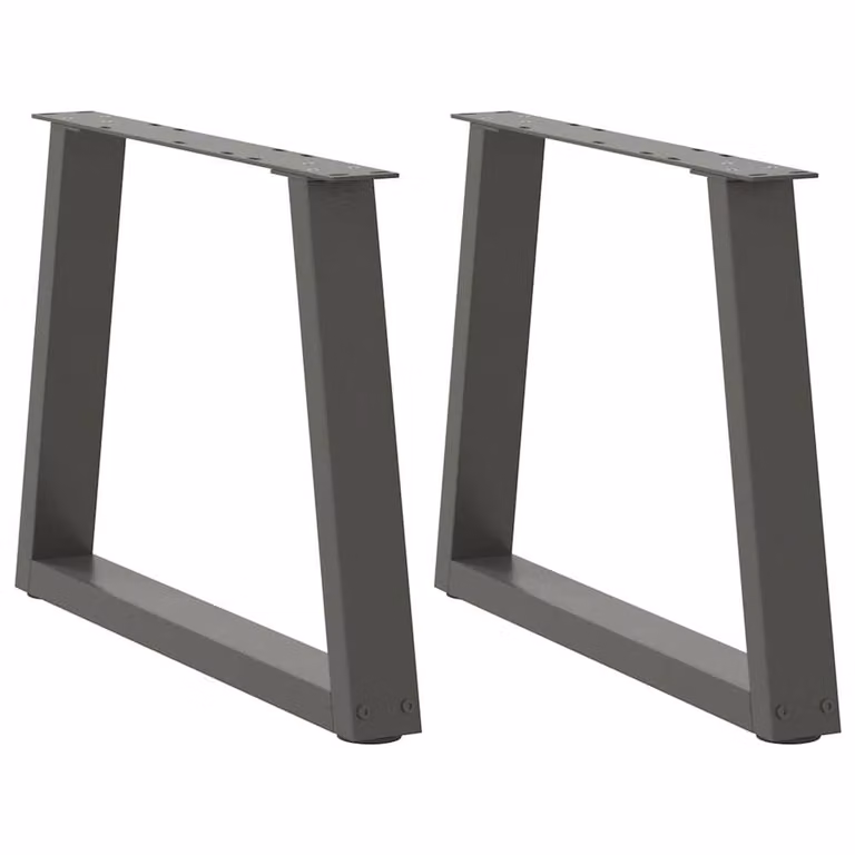 Berkfield Home V-Shape Dining Table Legs, 2 Pieces, Anthracite Grey Steel, H: 50 x W: 43.3 cm