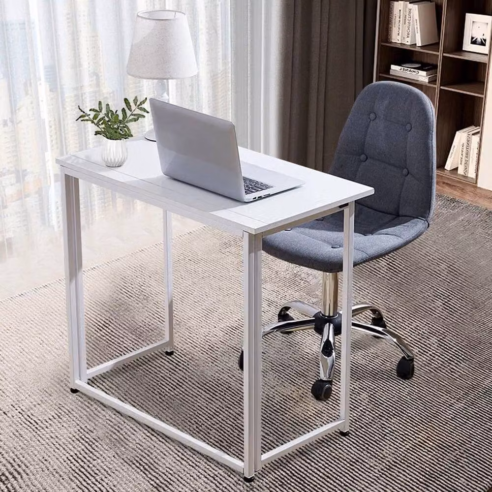 EONLION White Metal Frame Folding Writing Desk – 2