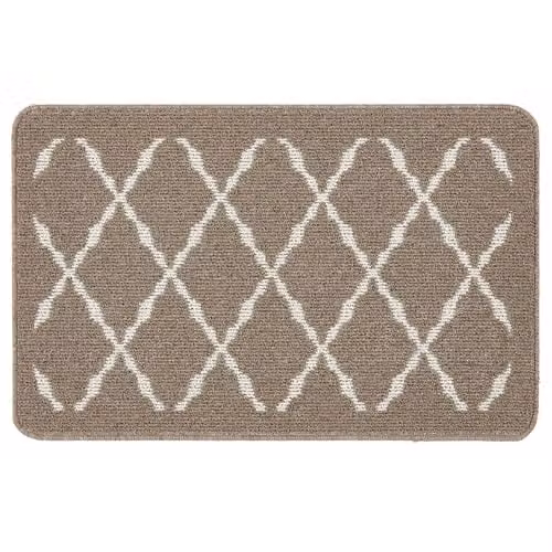 My Mat Arbor Stone Stain Resistant Non-Slip Door Mat, Beige and Grey, W: 50 cm, D: 75 cm