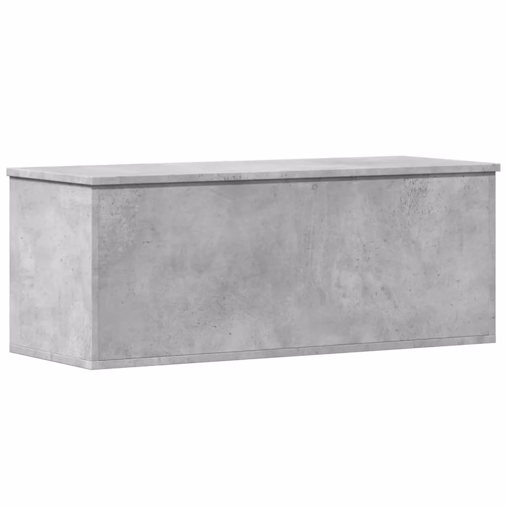 Berkfield Home Storage Box in Concrete Grey, W/D/H: 90 x 35 x 35 cm – 2