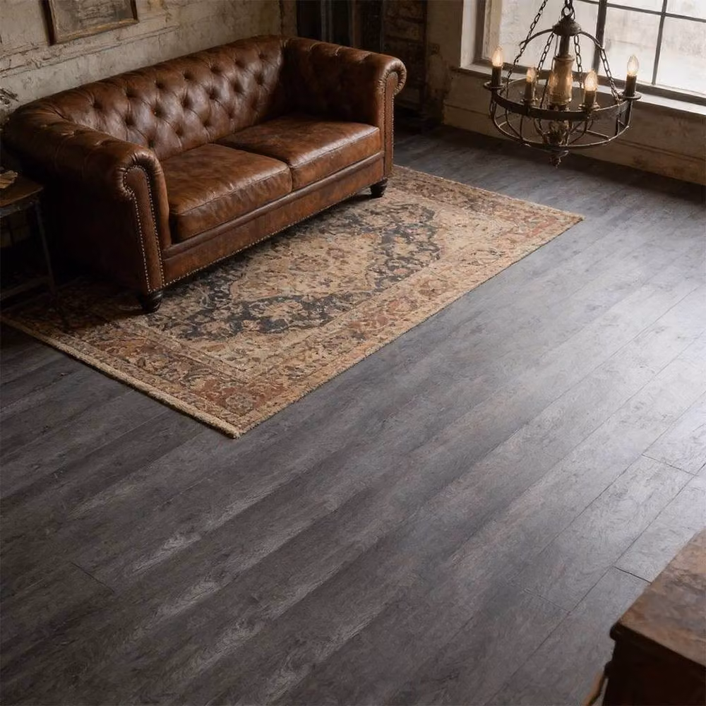 PAWNORA 36-Piece Grey Oak Wood-Look PVC Floor Plank Tiles – 4
