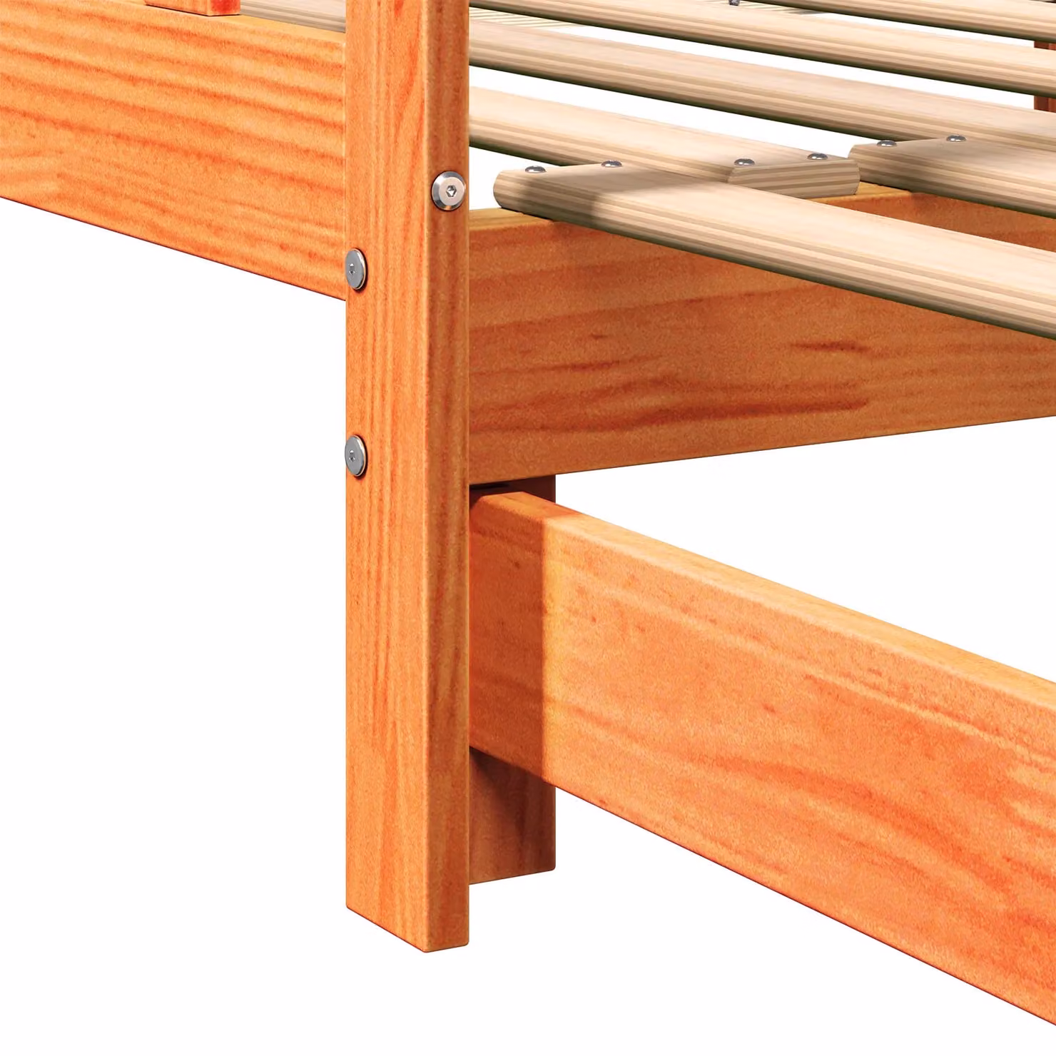Berkfield Home Wax Brown Pull-out Day Bed with Drawers, Solid Pine Wood, W/D/H: 180 x 190 x 90 cm – 5