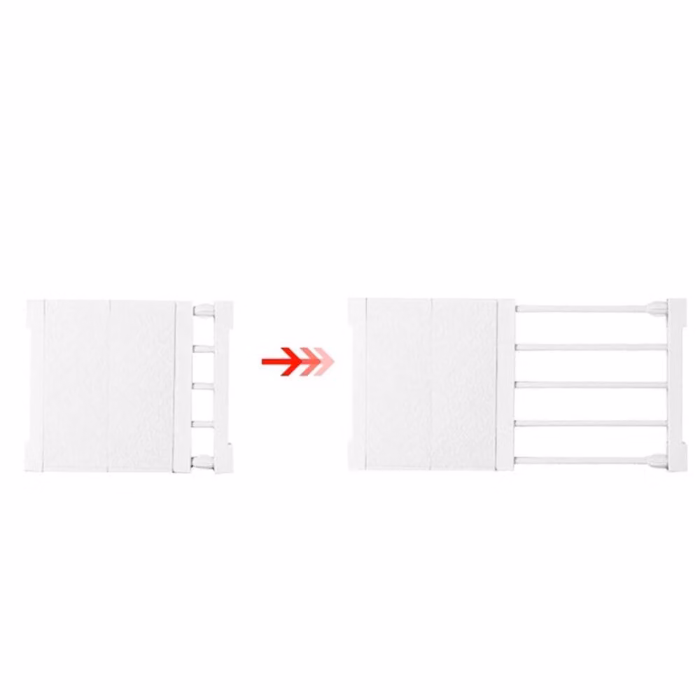 KORVIXA Adjustable White Closet Shelves – 3