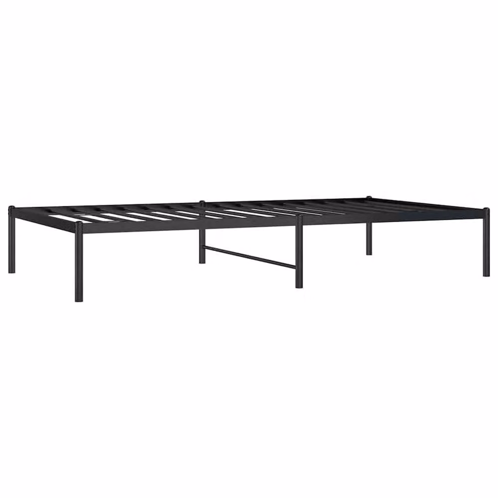 Berkfield Home Classic Metal Bed Frame in Black, W: 100 cm, L: 190 cm – 2