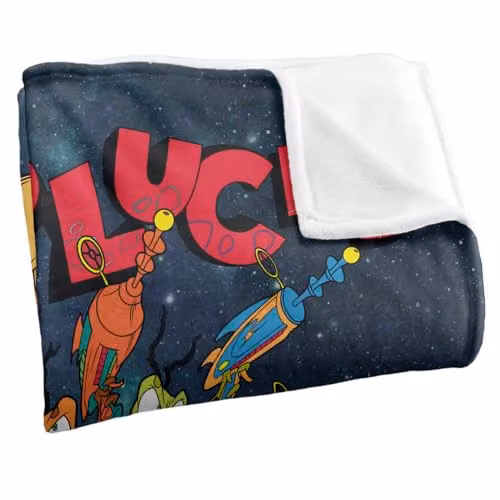 LOGOVISION Space Jam Nerdlucks Silky Touch Super Soft Fleece Throw Blanket, Multicolour, W: 91 cm, D: 147 cm – 3