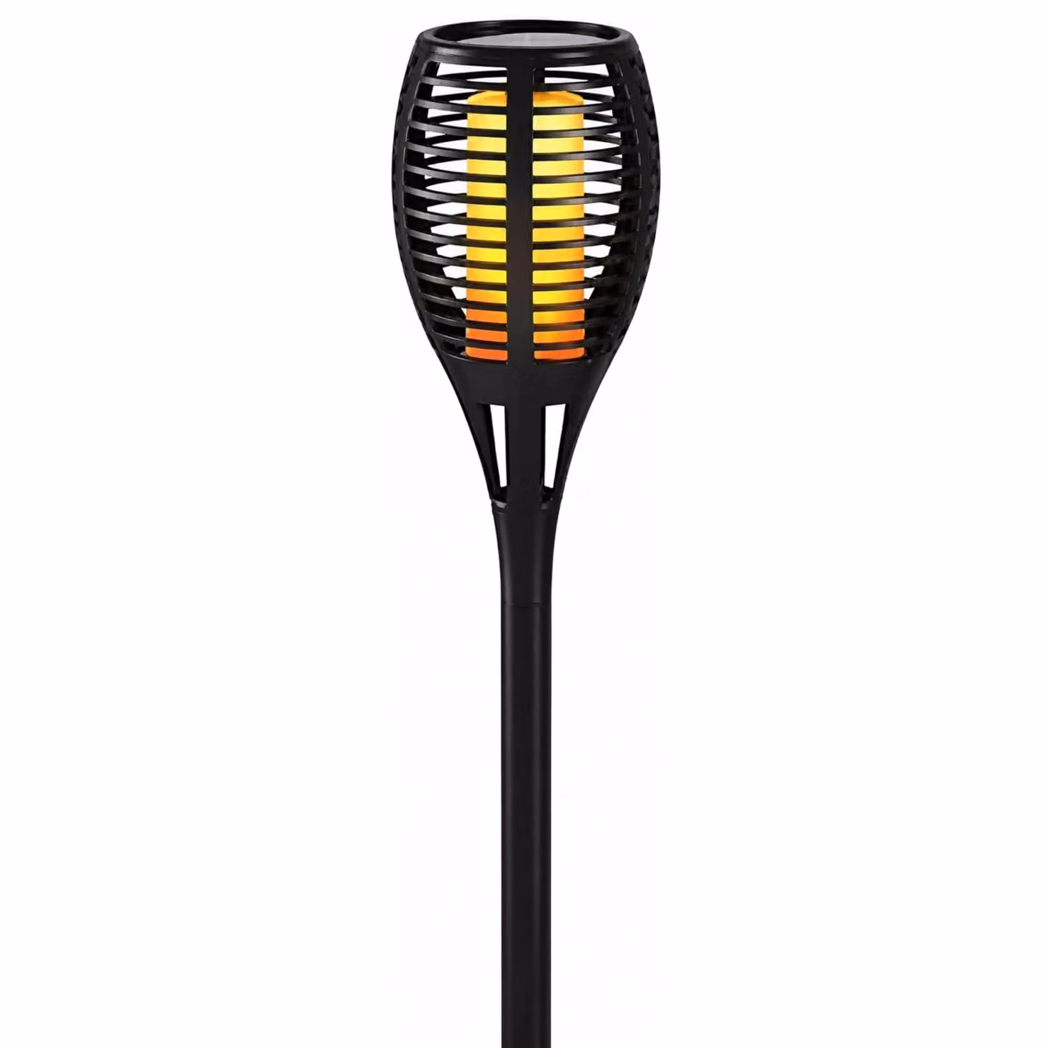 Marco Paul Pack of 2 Black Flickering Flame Solar Lights, Height: 50 cm – 4