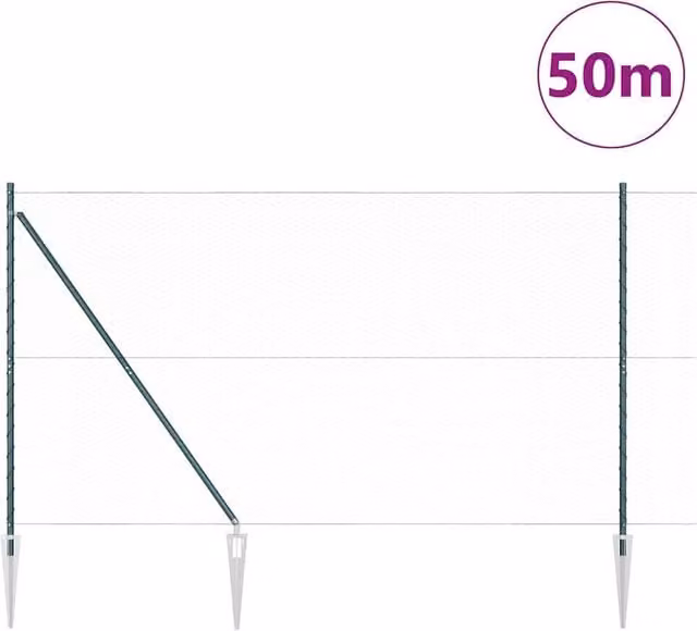 Berkfield Home Green Steel Hexagon Wire Fence Roll – 1