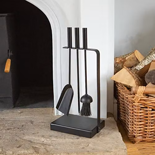 Hammer & Tongs Goodwood 4 Piece Fireside Companion Set in Black – 3
