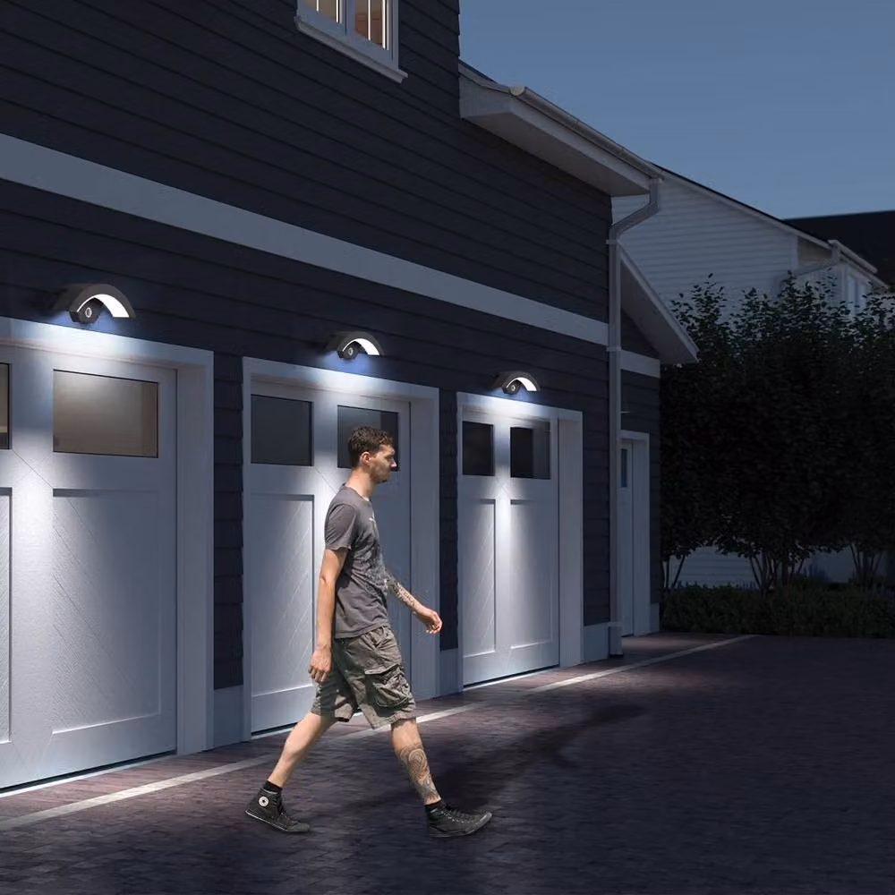 Goeco 24 W LED Outdoor Wall Floodlight with Motion Sensor, IP65 Waterproof, 6500 K Cool White, Black – 4