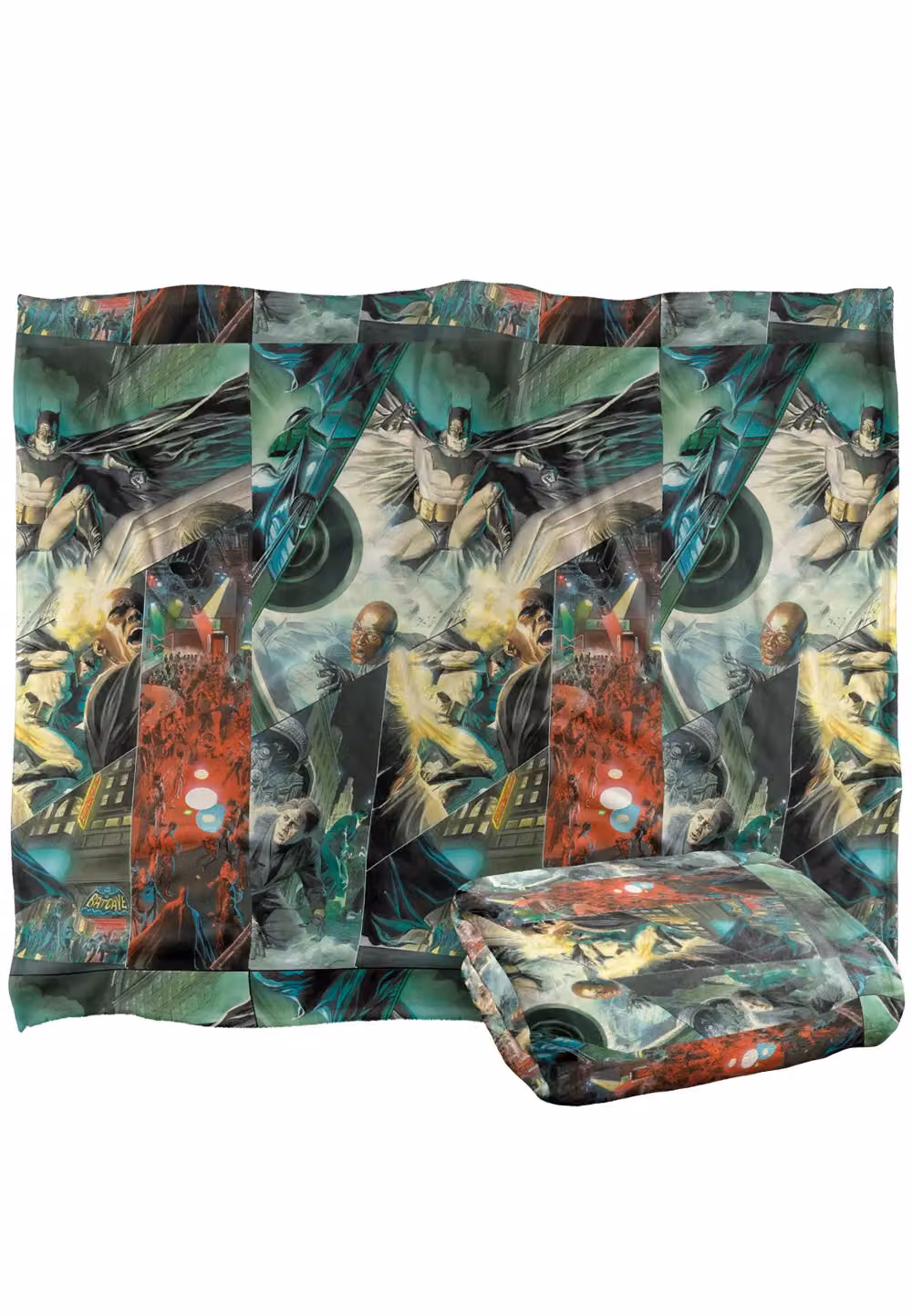 Batman Alex Ross Panels Officially Licensed Silky Touch Super Soft Throw Blanket, White and Multicolour, W: 152 cm, D: 127 cm – 2