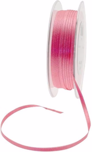 KDMD Pink Satin Ribbon and Balloon Weights 3 Pack, 3mm