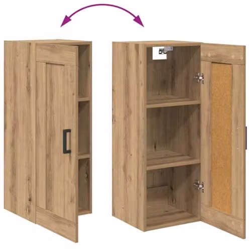 vidaXL Modern Highboard in Brown, W/D/H: 34.5 x 34 x 180 cm – 3