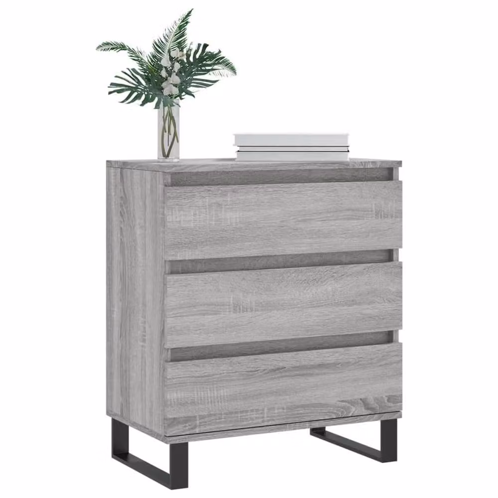 Berkfield Home Grey Sonoma Sideboard in Engineered Wood W/D/H: 60 x 35 x 70 cm – 3