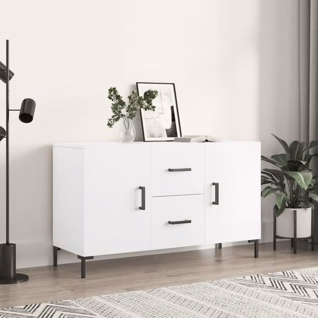 Berkfield Home Modern White Matt Sideboard W/D/H: 100 x 36 x 60 cm – 1