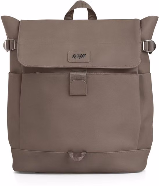 Bugaboo Hands-Free Utilitarian Backpack in Beige Leatherette