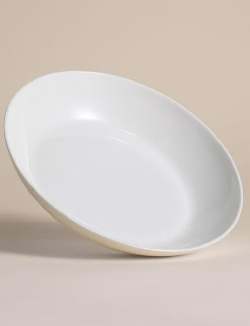 M&S Monroe White Bone China Pasta Bowl