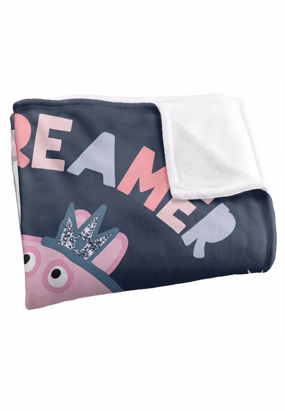 Hasbro Peppa Pig Little Dreamer Kids Silky Touch Blanket in White and Multicolour, W: 152 cm, D: 127 cm – 3