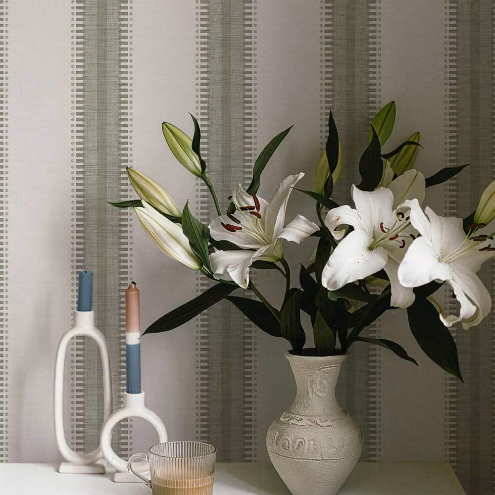 Superfresco Easy Green Striped Abstract Wallpaper Roll, Width: 52 cm – 3