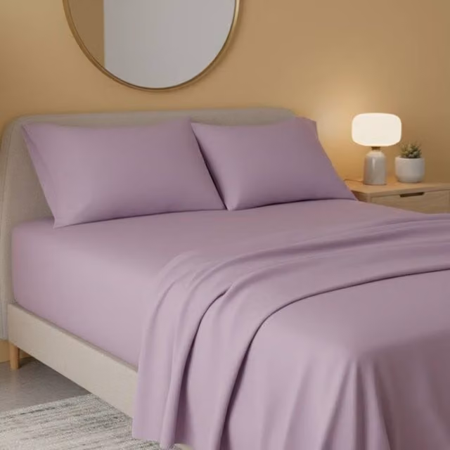 Snug City Single Flannelette Flat Sheet in Purple, 90 x 200 cm
