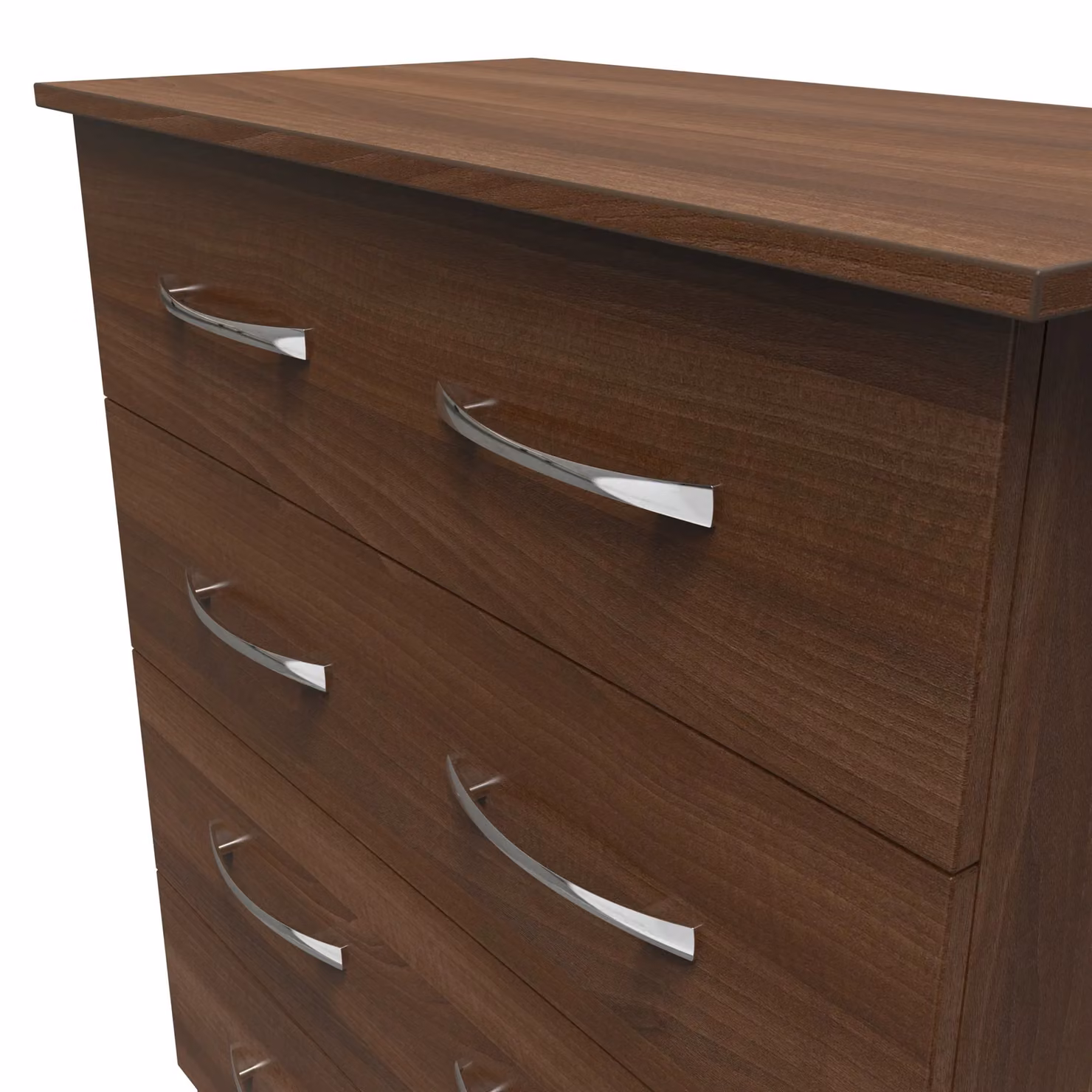 Ready Assembled 2 U Hampshire 4 Drawer Chest in Walnut – 3