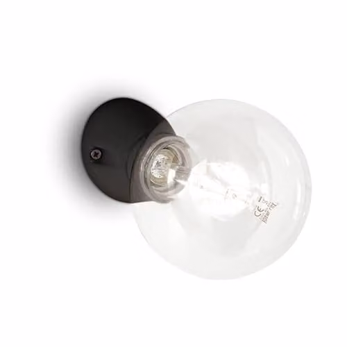Ideal Lux Netlighting Winery Minimalist Single Light Wall Lamp in Black – 1