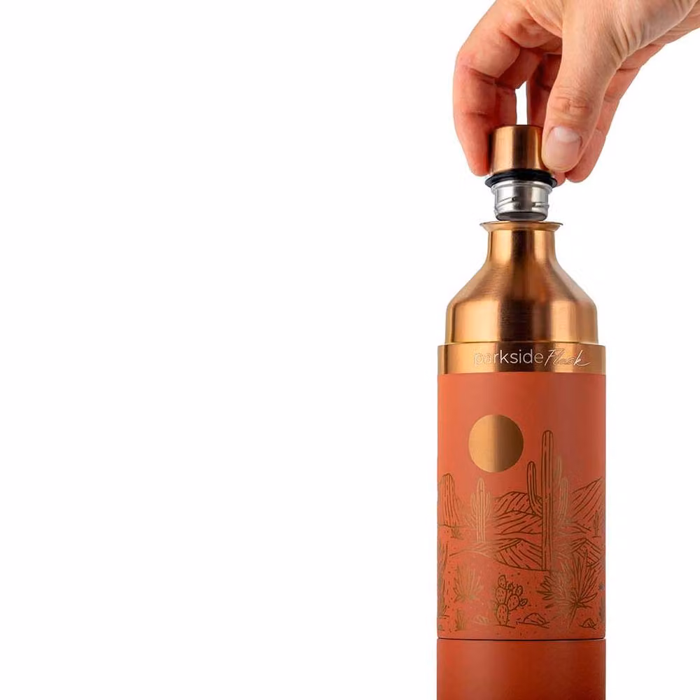 High Camp Flasks Parkside Flask 750 Mojave Special Edition Travel Wine Flask, 750ml, Terracotta – 3
