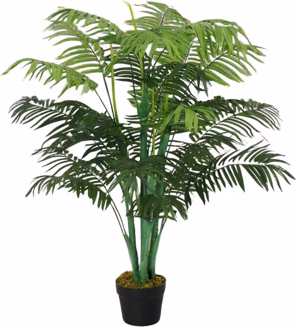 Furnold Green Artificial Potted Palm Plant, Height: 125 cm