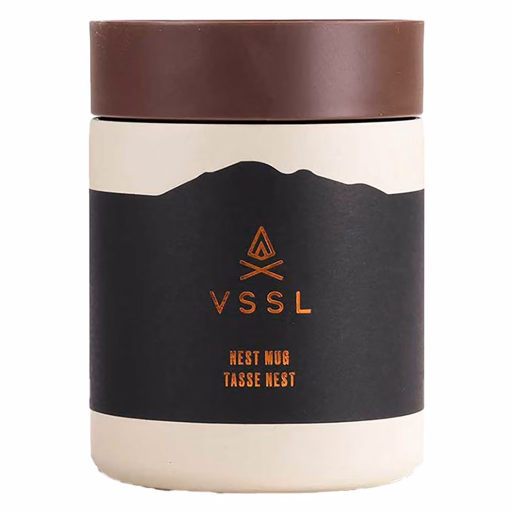 VSSL Nest Double Walled Insulated Stainless Steel Mug in Beige, 300ml – 2