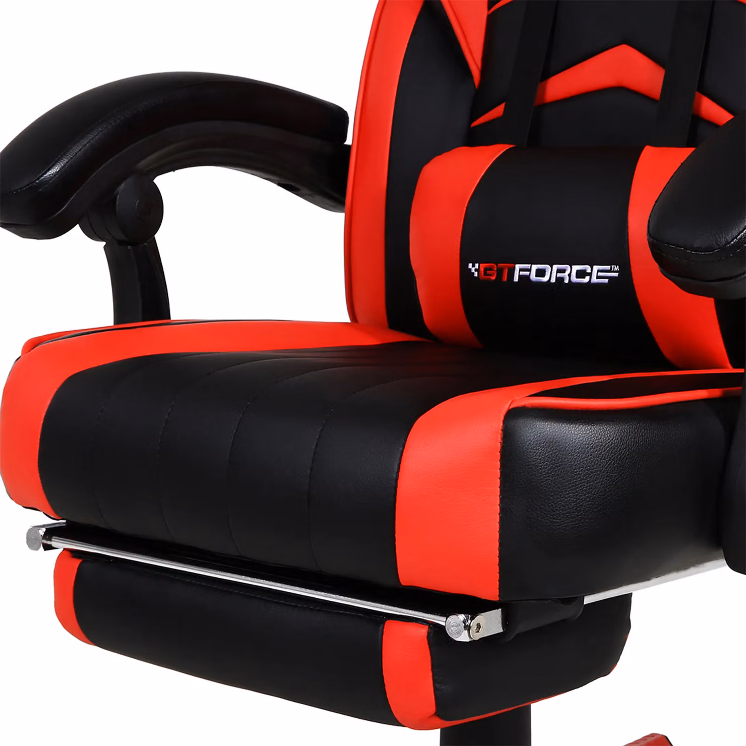 GTForce Turbo Red Faux Leather Reclining Sports Racing Gaming Chair – 5