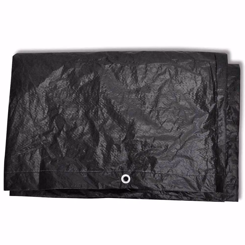 Berkfield Home Durable Garden Furniture Cover with 8 Eyelets, Black, W: 160 cm, D: 200 cm, H: 70 cm – 3