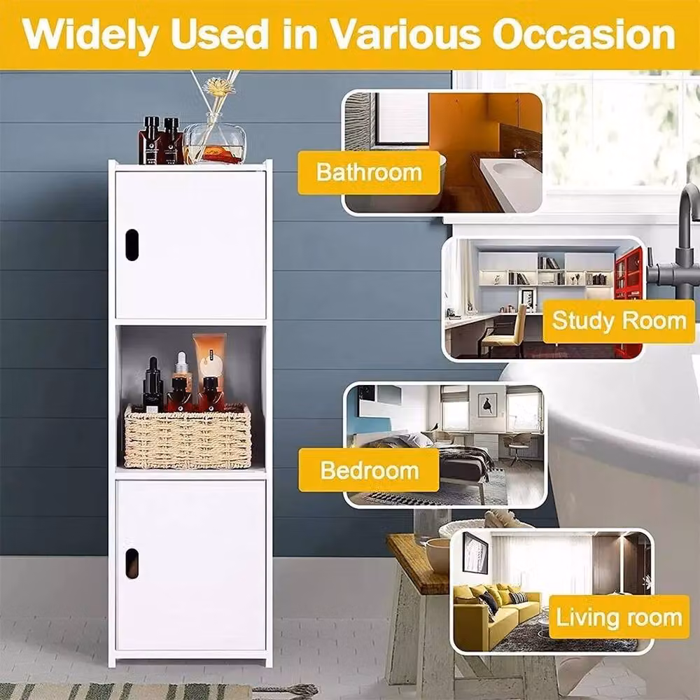 SPETLEK Waterproof Freestanding Bathroom Storage Cabinet in White – 3