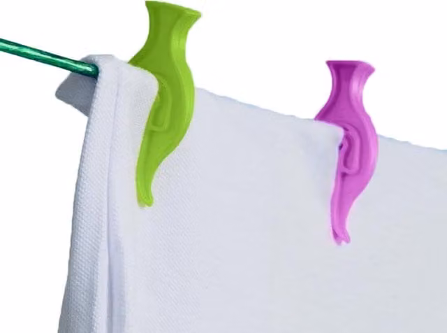 SupaHome Plastic Clothes Pegs, Multicoloured, Pack of 50