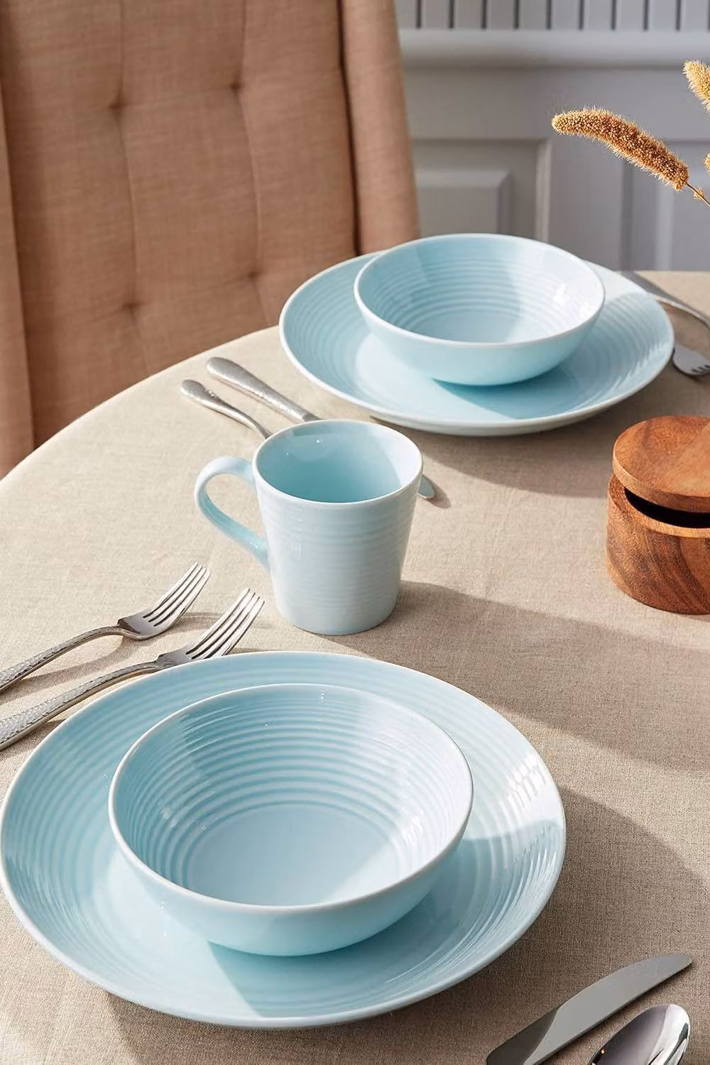 Royal Doulton Gordon Ramsay Maze 12 Piece Blue Stoneware Dinner Set – 2