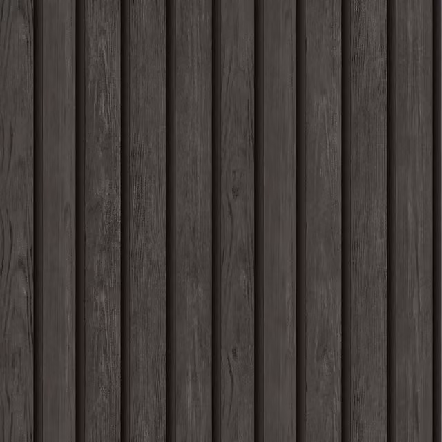 Holden Decor Charcoal Slat Panelling 3D Wood Effect Wallpaper in Anthracite Grey