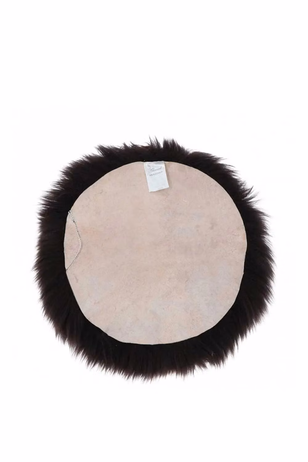 Fenland England Real Sheepskin Seat Pad, Brown, Diameter: 34 cm – 2