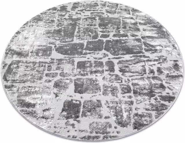 RugsX Mefe Modern Round Grey Rug, Diameter: 100 cm