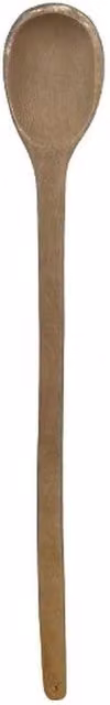 FLAVORA Extra Large Heat Resistant Wooden Cooking Spoon in Brown and Sand