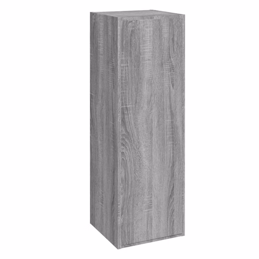 Berkfield Home Set of 2 Grey Sonoma Wall Mounted TV Cabinet Doors in MDF, W/D/H: 30.5 x 30.5 x 90 cm – 3