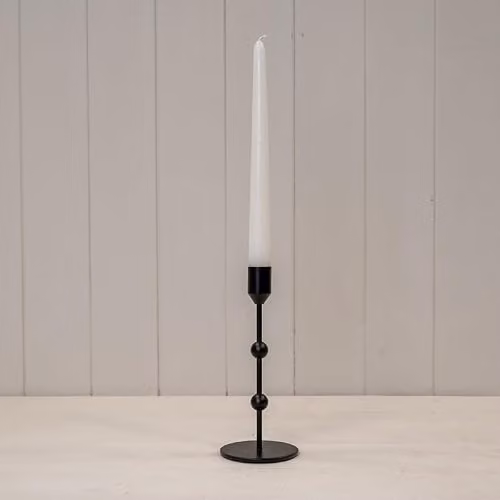 Gift Company Black Metal Taper Candle Holder – 1