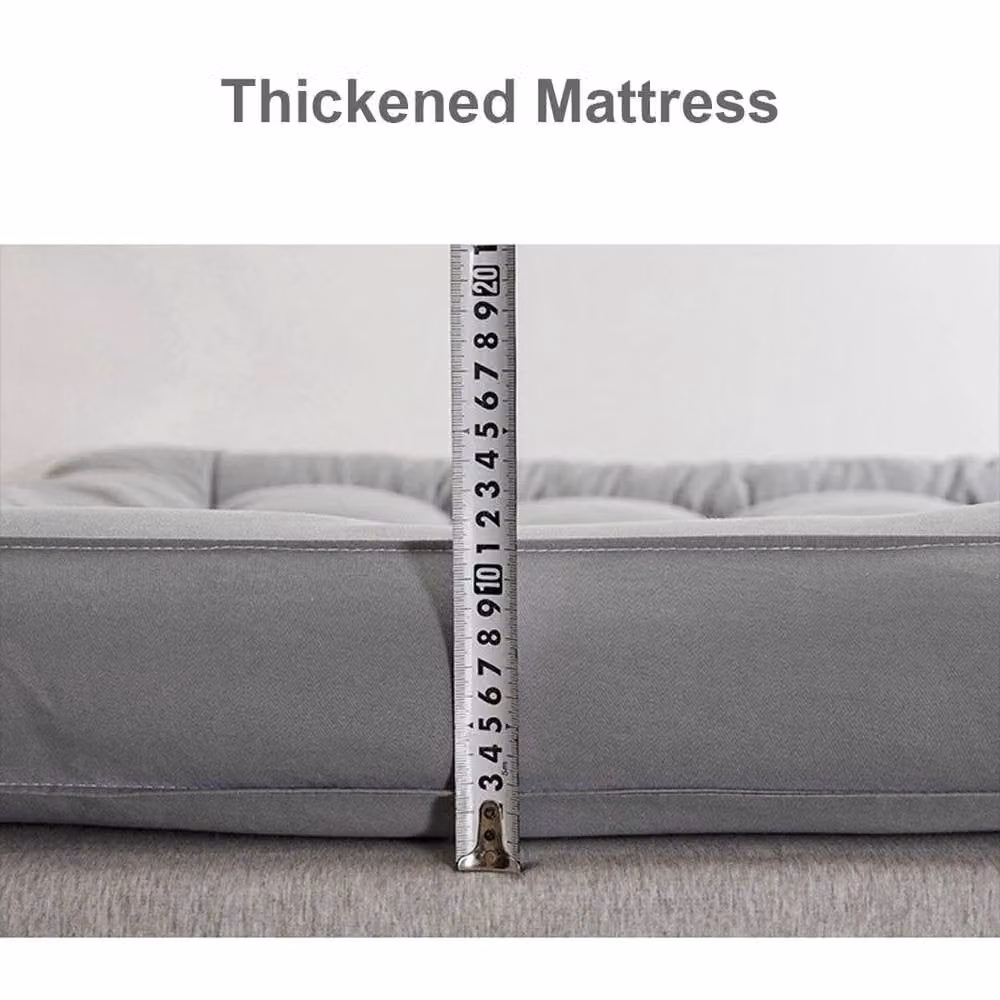 Pawnora Grey Small Double Mattress Topper, W/D/H: 120 x 200 cm – 5