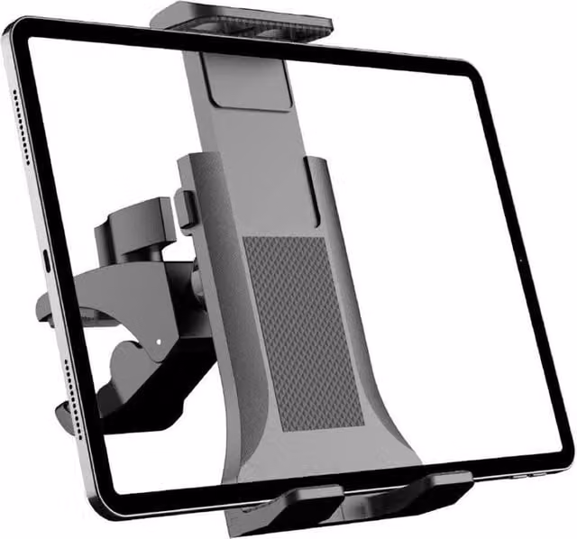 SPETLEK Tablet and Phone Holder for Gym and Treadmill, Black