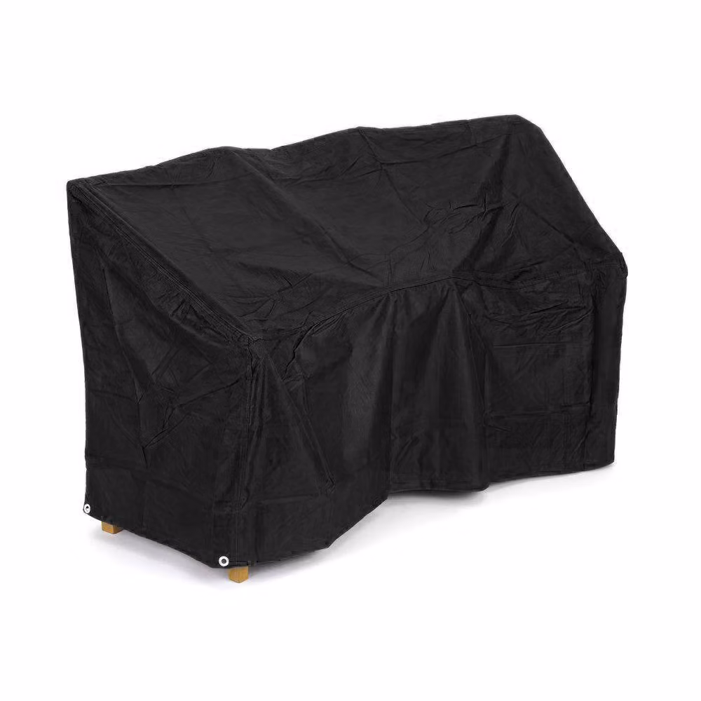Charles Bentley Waterproof Jack and Jill Companion Seat Love Seat Cover in Black, W/D/H: 150 x 65 x 90 cm – 2