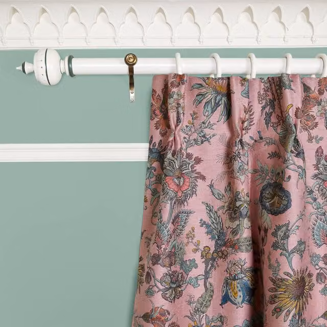 House of Hackney Flora Fantasia Pink Floral Jacquard Fabric Panel Curtain