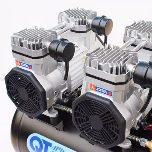 SIP QT Air Compressor Ultra Low Noise Oil-Free Direct Drive, Black, 50L, 2.2kW, 8 Bar, 116psi – 6