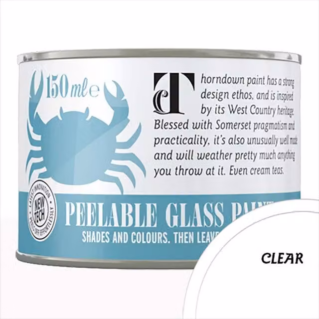 Thorndown Clear Peelable Glass Paint in Satin Neutral, 7.5 cm